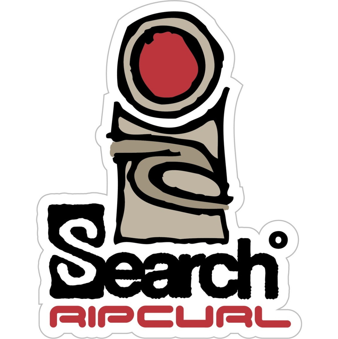 2026 Rip Curl Logo Stickers 132MUT - Khaki